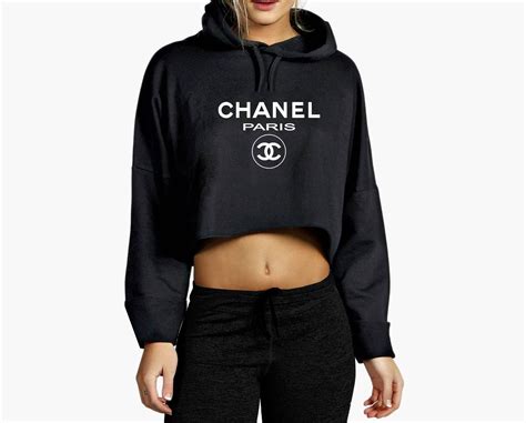 coco chanel hoodie|chanel cropped hoodie.